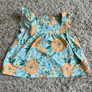 Rufflebutts Square Neck Flutter Tank
